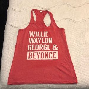 Red tank top - preshrunk - size XL - runs small